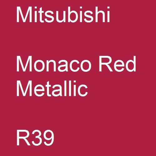 Mitsubishi, Monaco Red Metallic, R39.